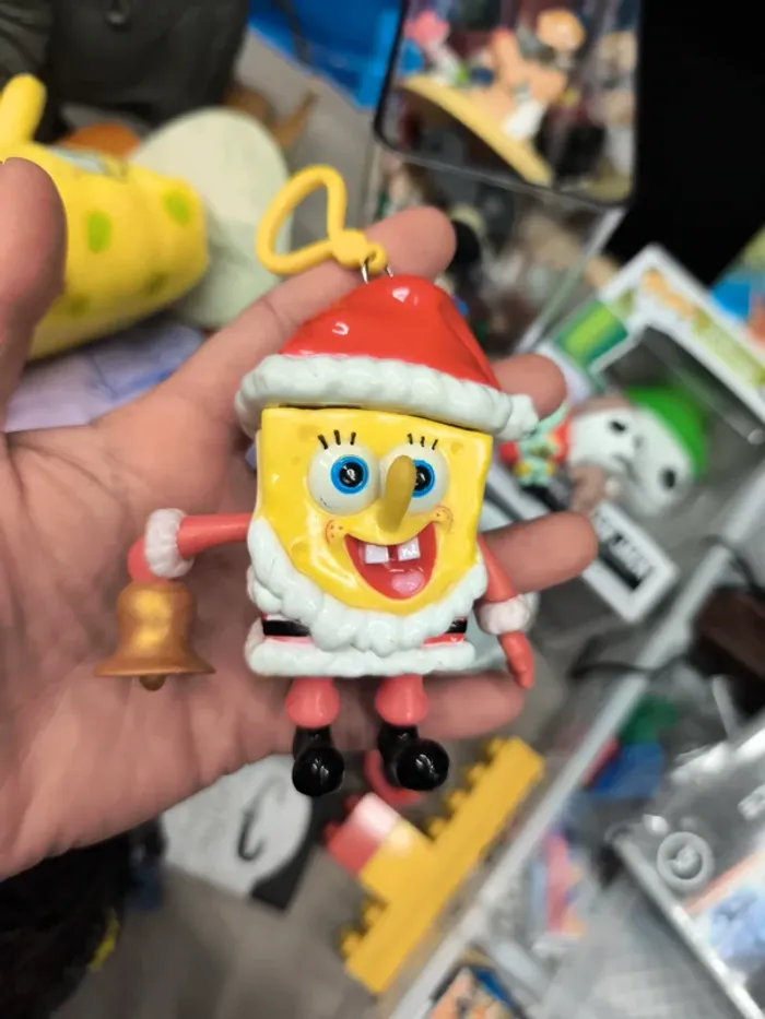 Squarepants Bob l'éponge sponge peluche plush cowboy west western noël Christmas marionnette puppets - photo numéro 9