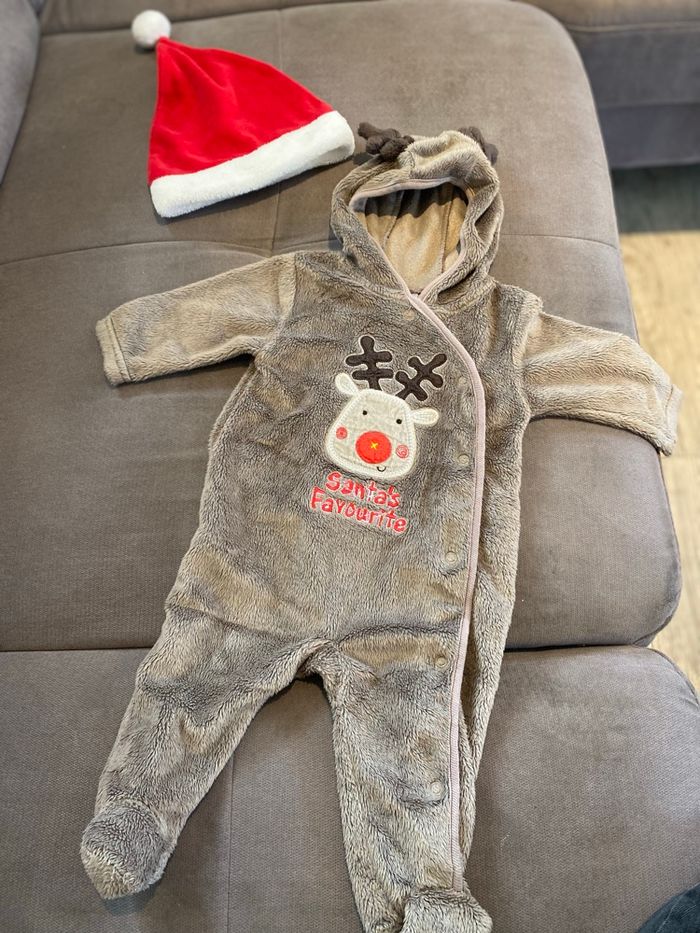Pyjama et bonnet de Noël 3 mois - photo numéro 7
