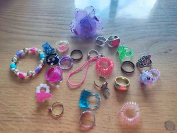 Lot bagues fantaisie fille