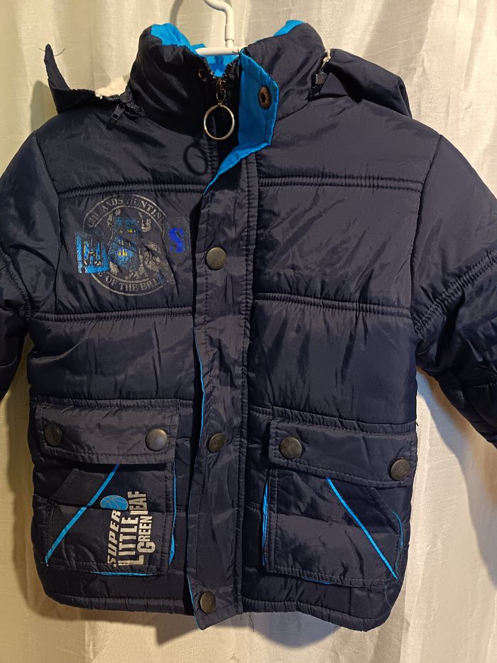 parka bleu marine fourré de Sport 5 ans réf 19 P
