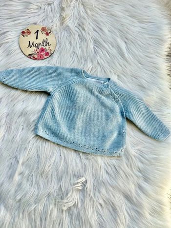 Gilet maille croisé - Zara - 1 mois