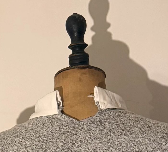 Haut allaitement Kiabi M gris chiné col blanc - photo numéro 3