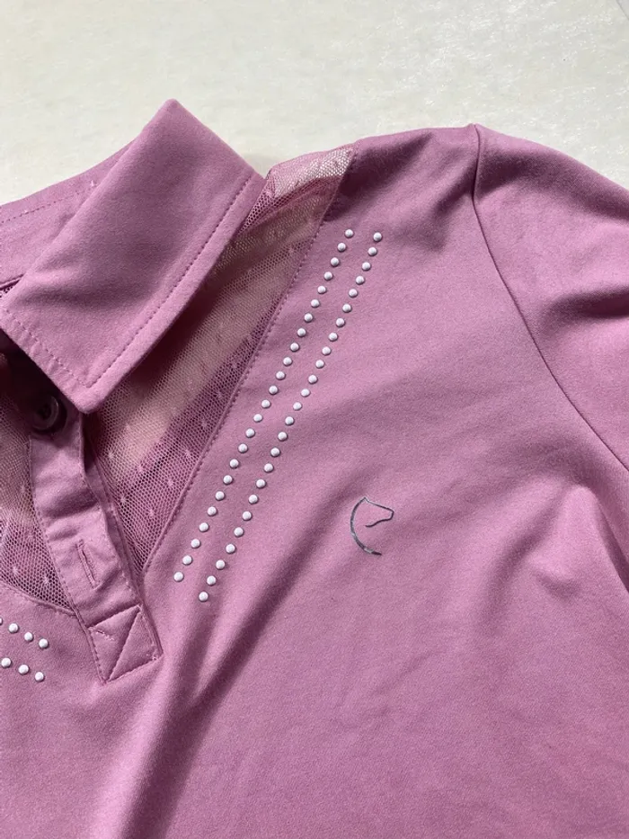 Polo EquiThème rose – Taille XS – Très bon état - photo numéro 3