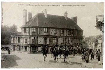 Carte postale ancienne Les Grandes Manoeuvres  du Nord-Ouest