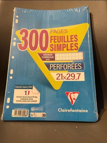 Lot de feuilles simples et doubles