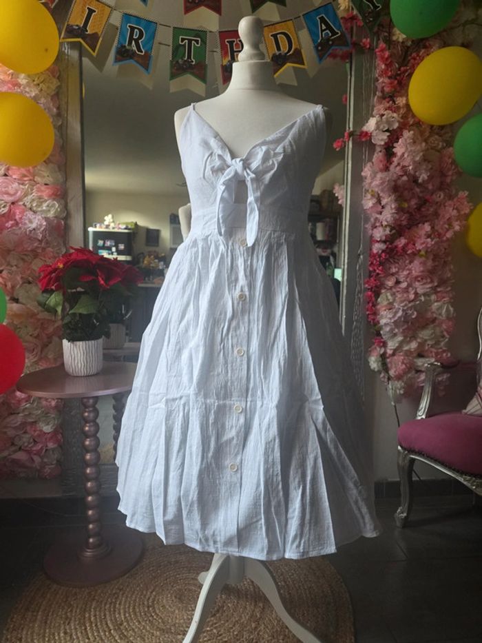 Robe 100% coton blanche taille xl