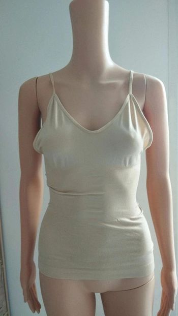 Débardeur haut top  beige  taille 36