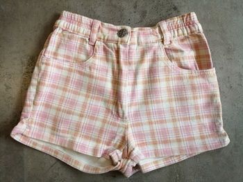 Short à carreaux rose et blanc Taille 6 ans Z