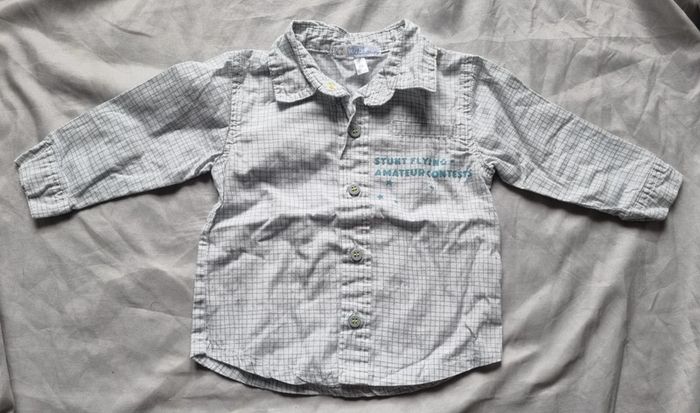 Chemise manches longues 6 mois garçon