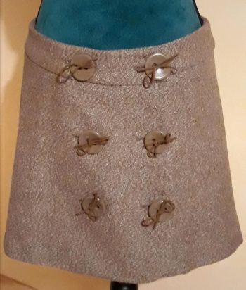 Jupe marron blanc Fashion Studio / 40