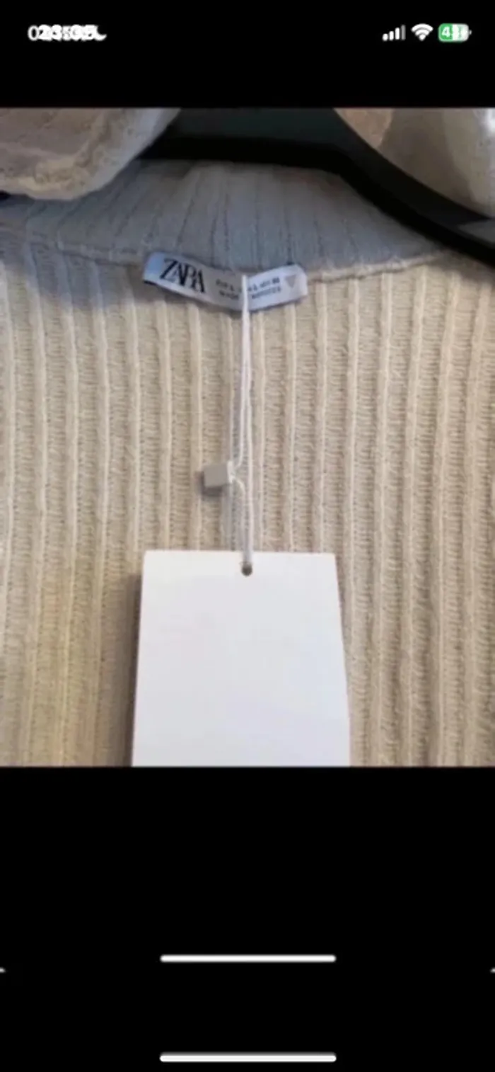 Nouveau haut taille L côtelé zara taille L - photo numéro 4