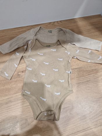 Lot de 2 bodies. 12 mois