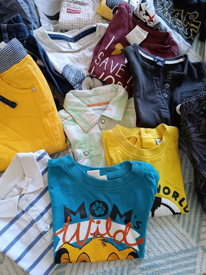 Lot 31 vêtements 9/12 mois 12 mois - photo numéro 2