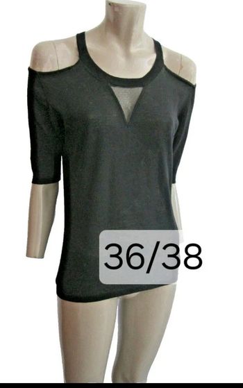 top tunique pull fin épaules dénudées marque the kooples taille indiquée S = 36/38