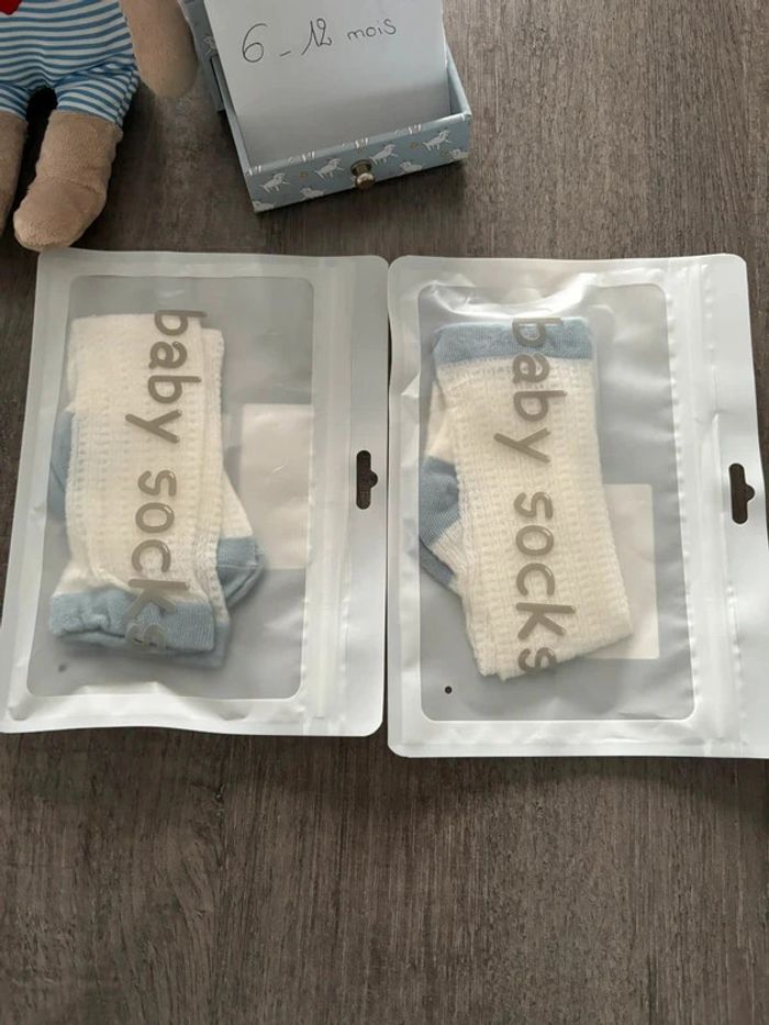 Chaussettes 2 paires hautes légères 6 mois - photo numéro 2