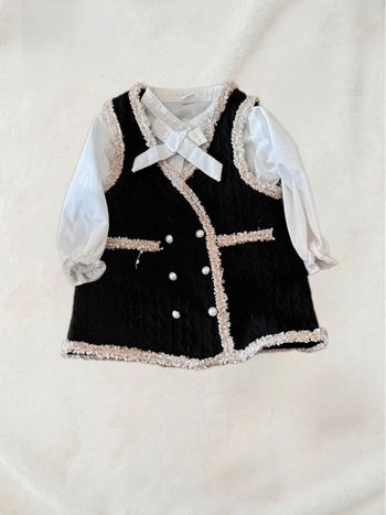 🌷Magnifique robe avec chemisier bébé fille taille 6-9 mois🌷
