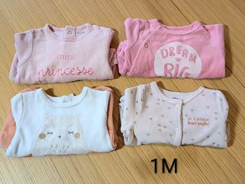 Lot 4 pyjamas hiver 1M