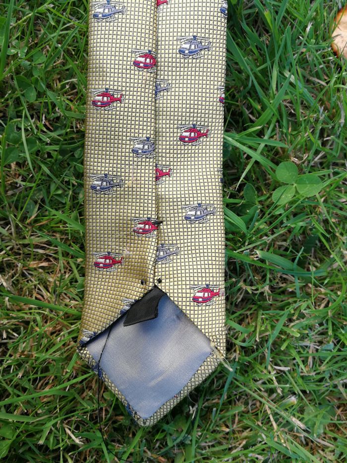 Cravate enfant motif hélicoptères - photo numéro 4