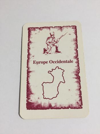 Carte Europe Occidentale pièce détachée jeu de société Risk la conquête du monde Parker #A54