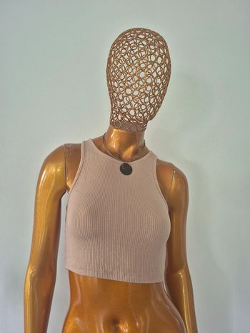 Top Court Femme Camel