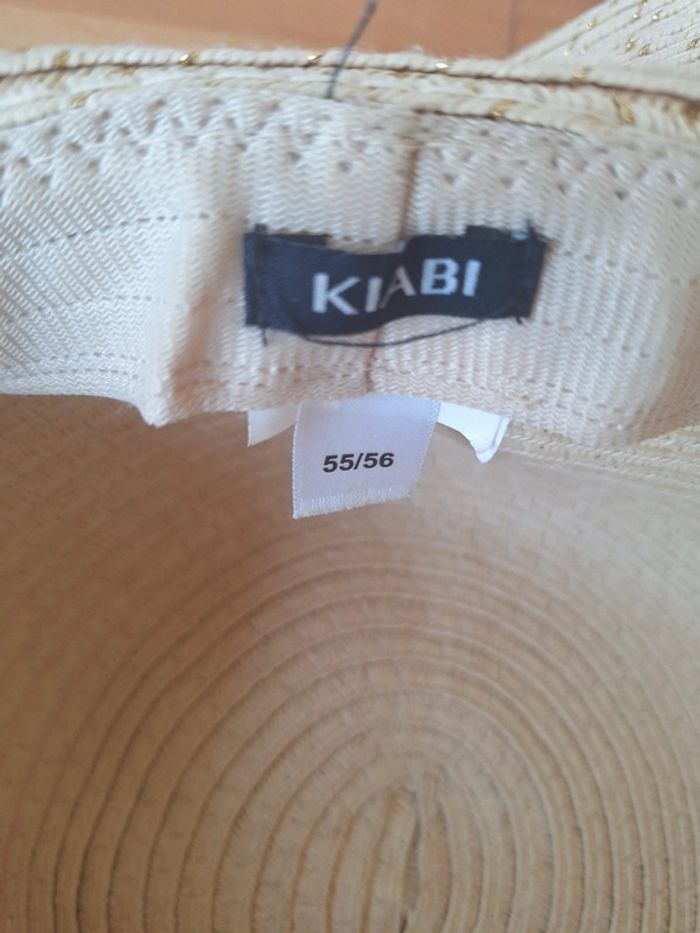 Chapeau Kiabi rose et beige 55/56 S - photo numéro 5