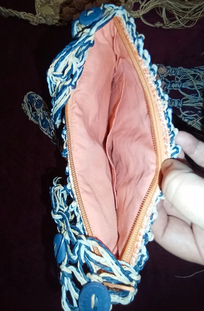 Deux magnifiques sacs à bandoulière avec boutons et franges Neufs Giada - photo numéro 4