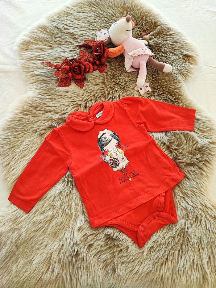 Tee short body rouge marque u 6 mois