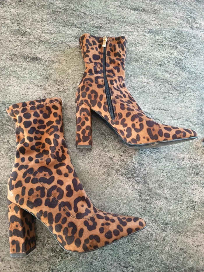 Bottines léopard pointure 38 bello star - photo numéro 2