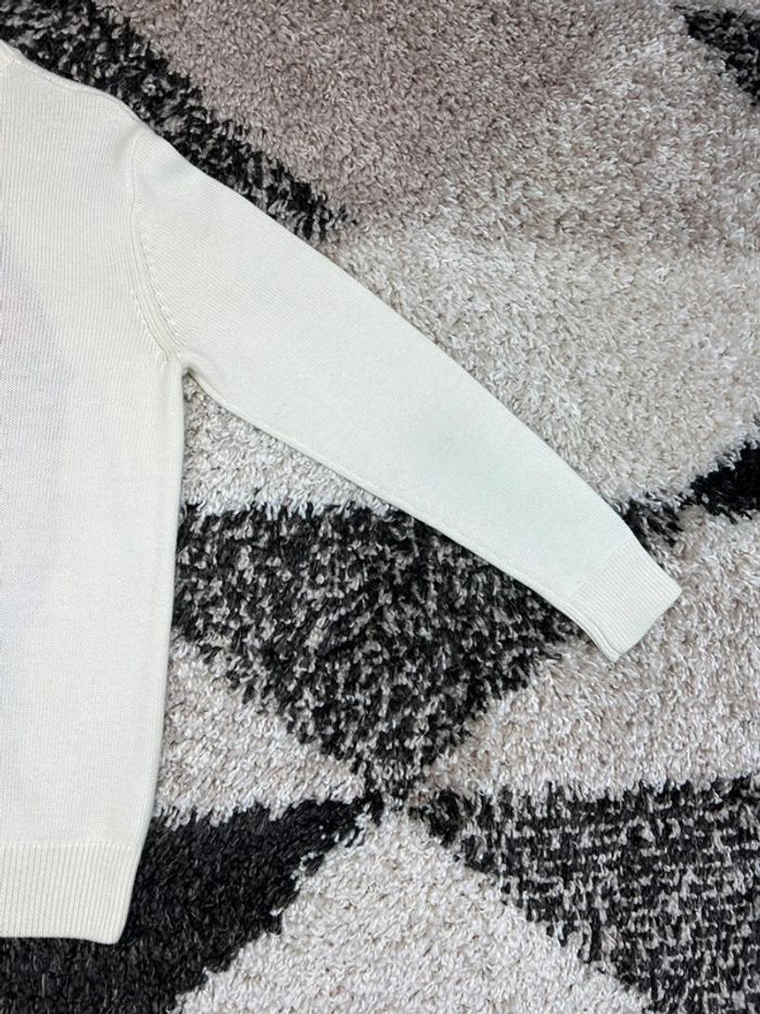 Pull en maille Knit sweat palace bulldog blanc taille S - photo numéro 11
