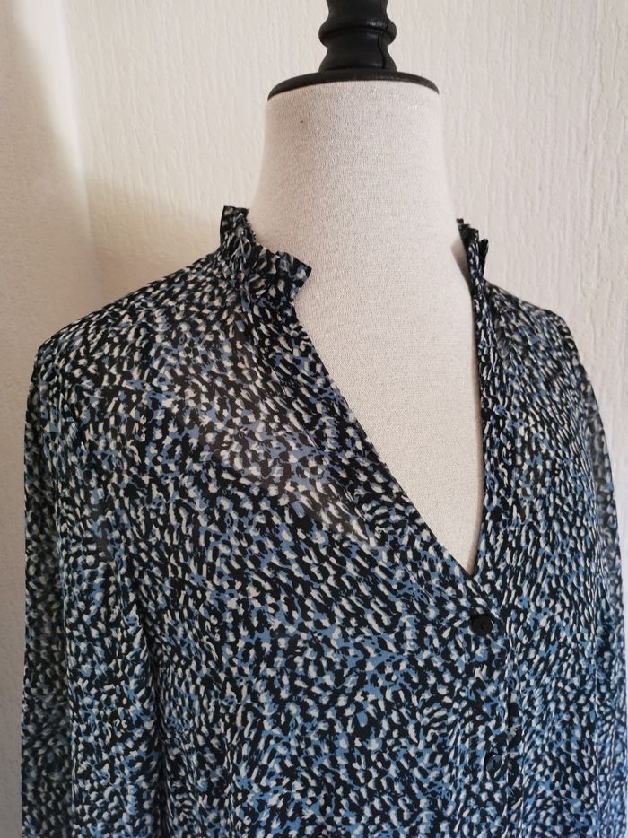 Robe maxi longue bleu marine Camaïeu T38 - photo numéro 2