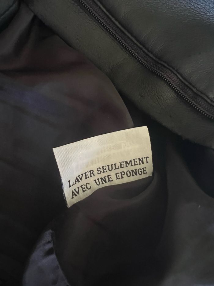 Pantalon droit noir taille haute en cuir Scenic 38 - photo numéro 7