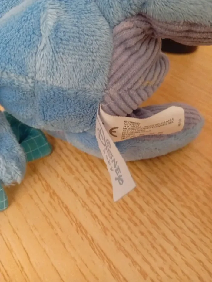 Solde 💝 Disney doudou peluche collection good morning bourriquet âne bleu violet fleur soleil - photo numéro 5