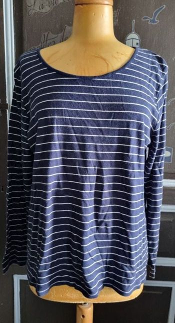 T-shirt rayé à manches longues taille 2xl mixte