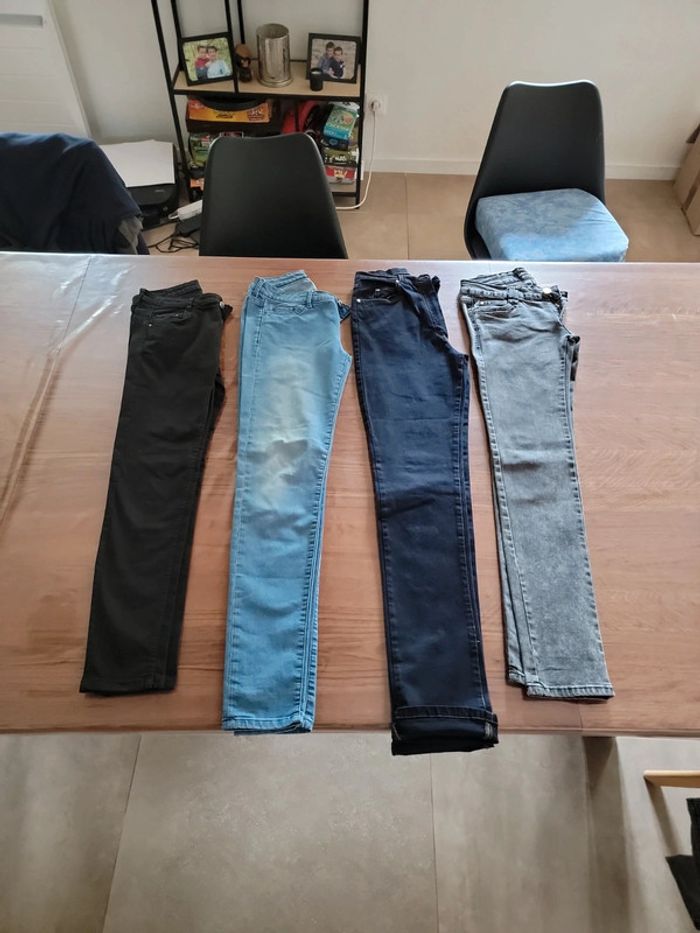 Lot de 4 jeans femme 36
