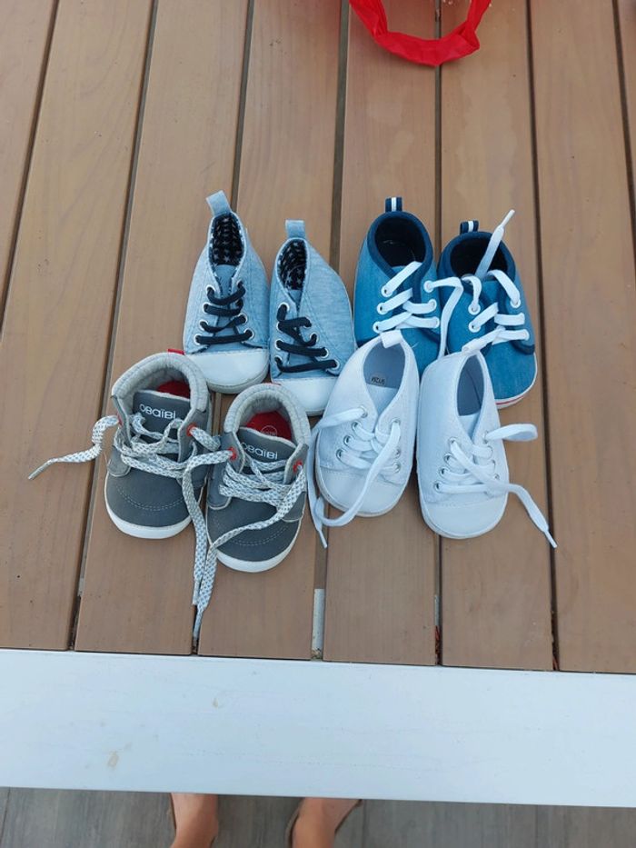 4 paires chausson basket  9/12 mois