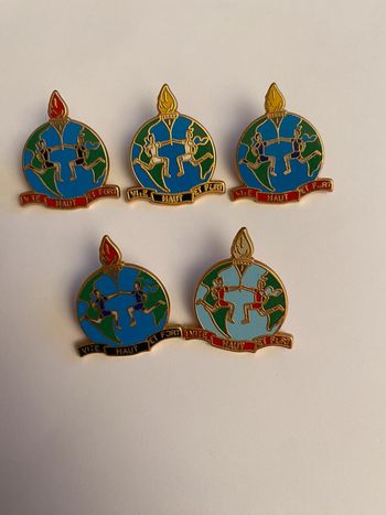 Lot de 5 pins / pin’s Vite Haut et Fort