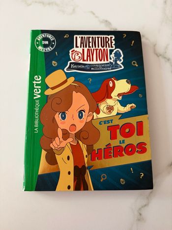 Livre l’aventure Layton c’est toi le héros 