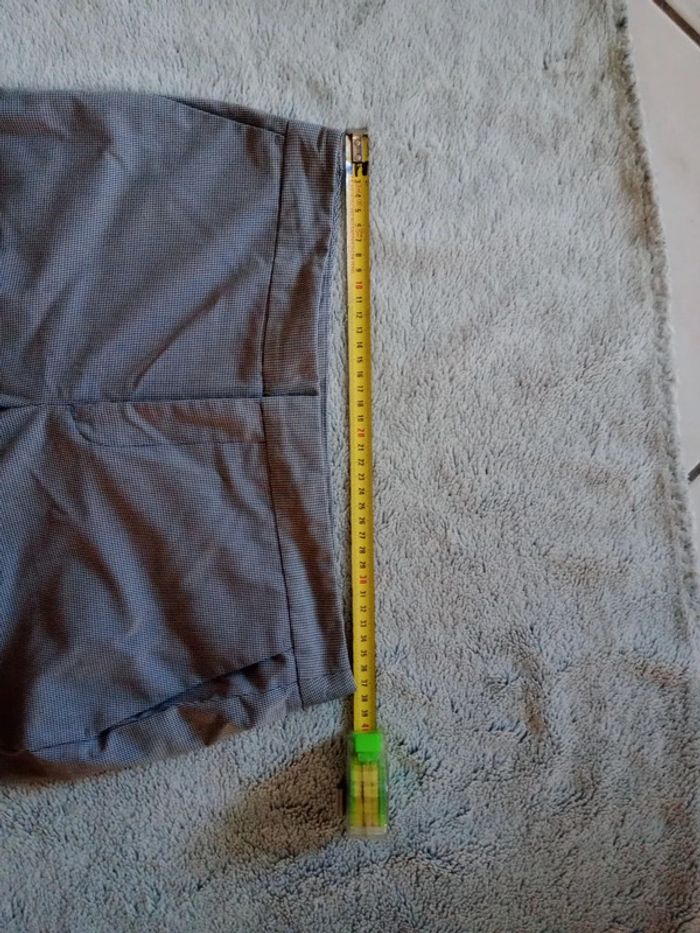 Pantalon femme 36 type cigarette vichy noir et gris c8 - photo numéro 14