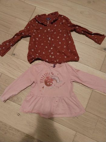 Lot chemisier et t shirt manche longues fille 5 ans
