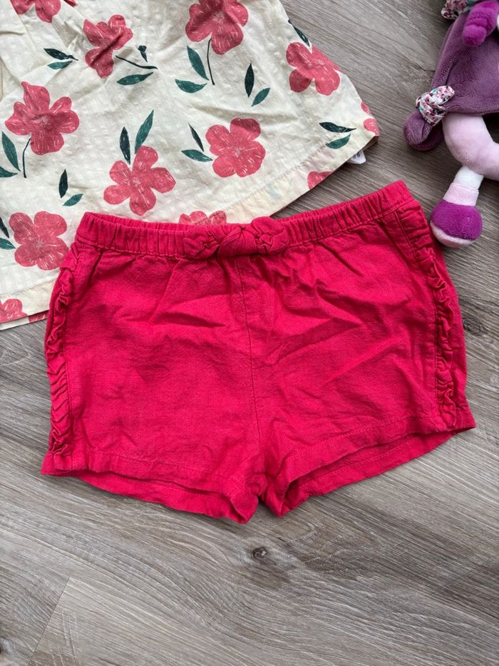 Ensemble blouse + short taille 24 mois - photo numéro 2