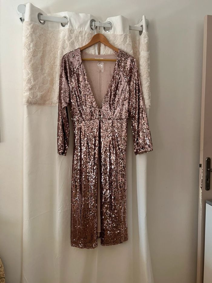 Kimono en sequins M neuf - photo numéro 2