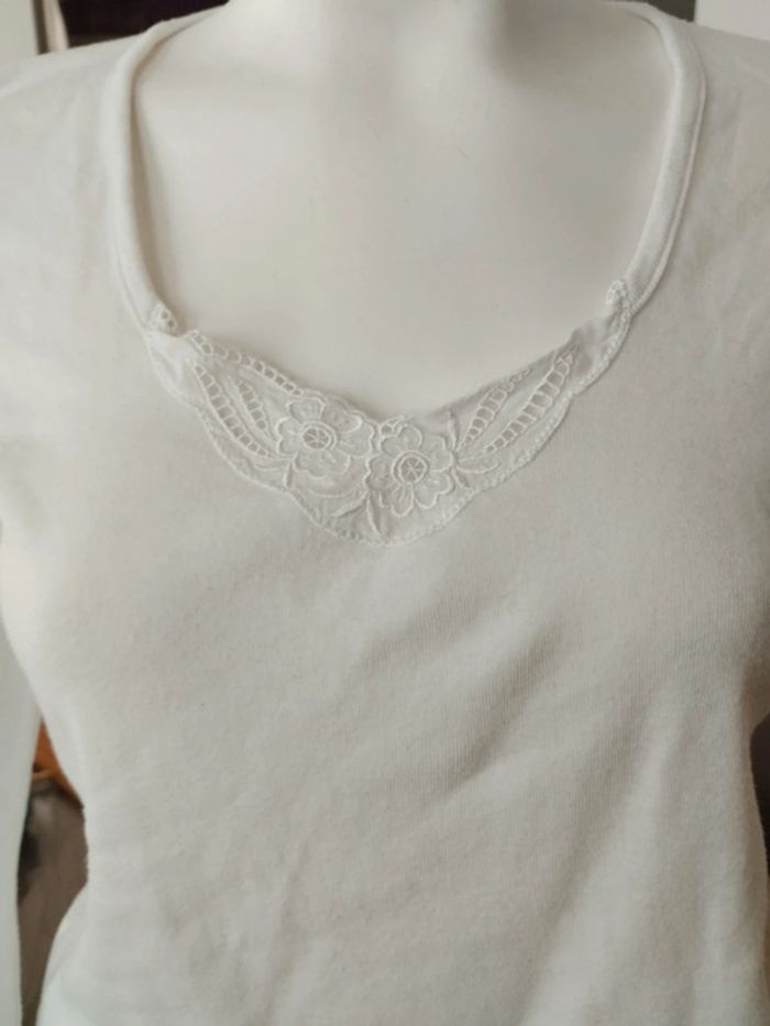 Tee shirt manches longues coton taille 46 48 - photo numéro 3