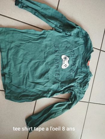 Tee shirt tape a l'oeil 8 ans