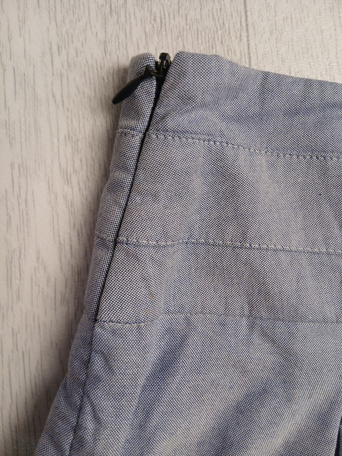 Jupe Zara Bleue clair Taille L - photo numéro 3