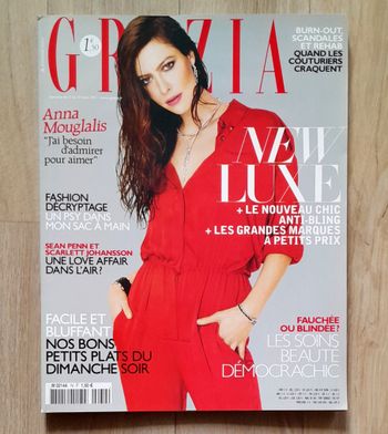 Magazine Grazia mars 2011 spécial Anna Mouglalis