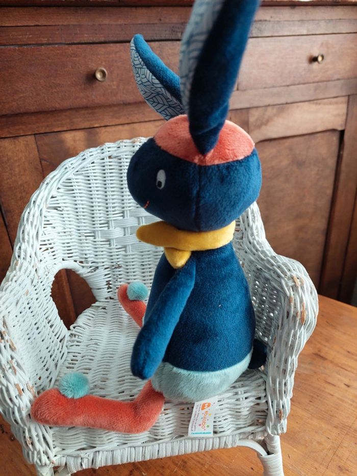 Peluche doudou Gabin le lapin Ebulobo - photo numéro 2