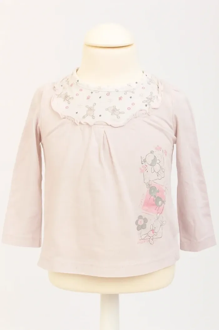 Jolie haut rose Boîte à Malice Taille 12 mois