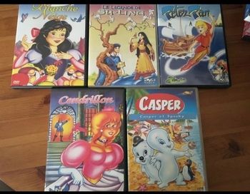 Lot de 5 DVD dessins animés