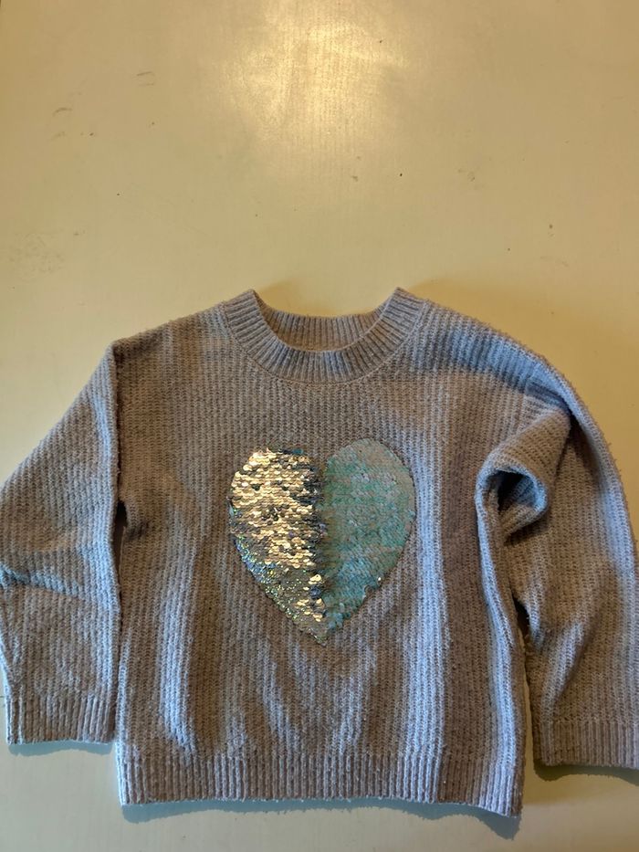 Lot de 2 pulls fille sequin Gemo 4 ans - photo numéro 5