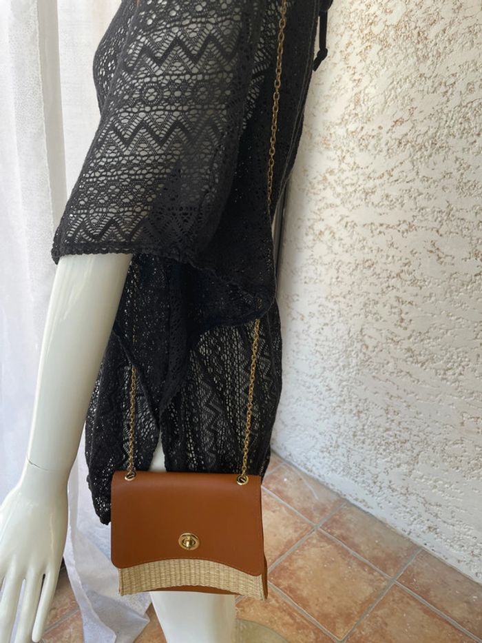 Joli petit sac en paille H19 L17 - photo numéro 2